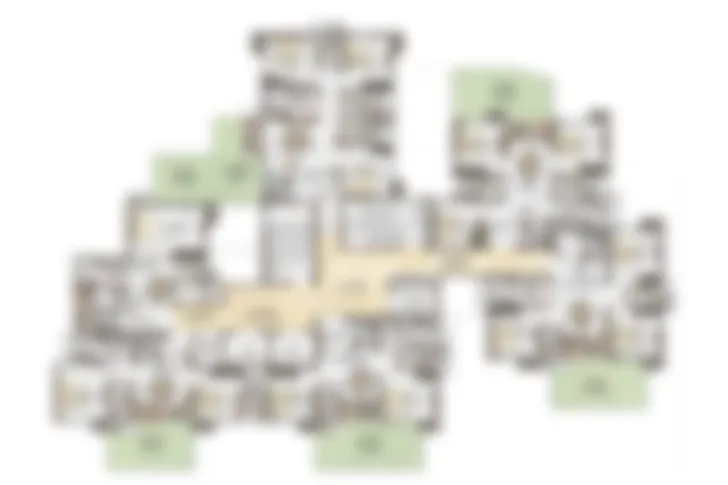 2 BHK floor plan Rishi Pranaya